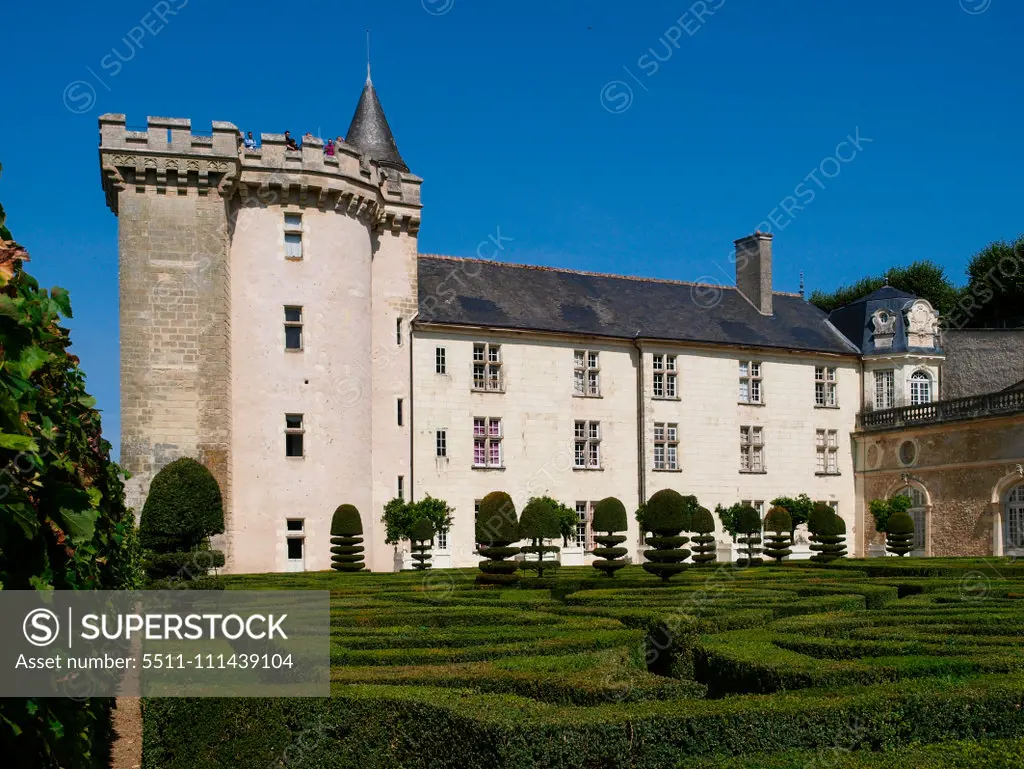 Chateau et Jardins de Villandry, Indre-et-Loire, historical garden, France, Loire Valley, Villandry