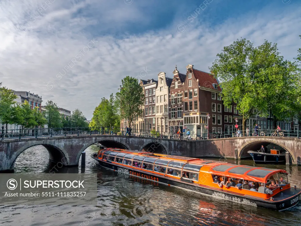 Keizersgracht and Leidsegracht in Amsterdam, Netherlands