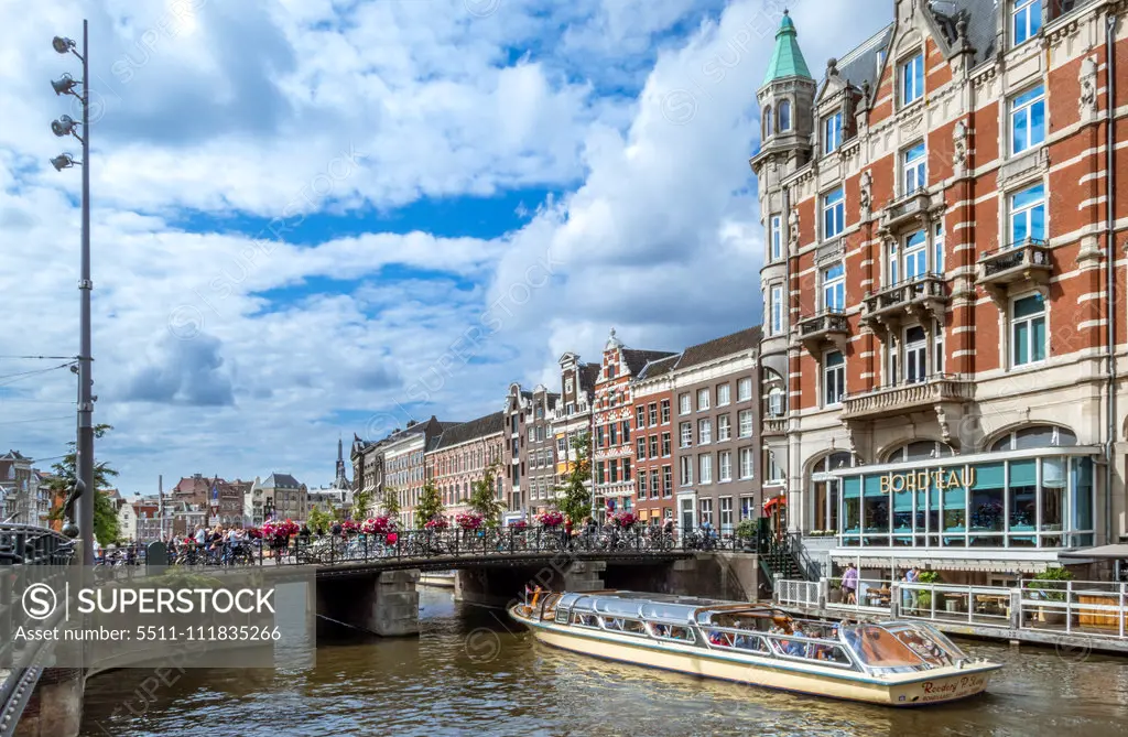 Rokin Canal in Amsterdam, Netherlands