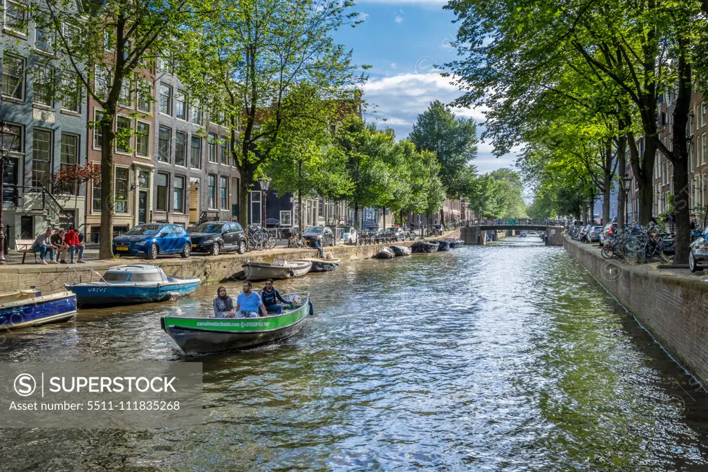 Canal in Amsterdam, Netherlands