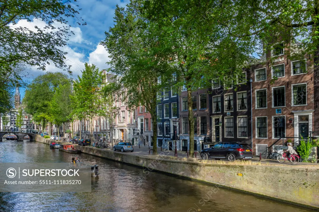 Canal in Amsterdam, Netherlands