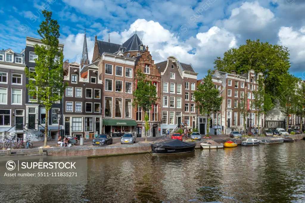 Canal in Amsterdam, Netherlands