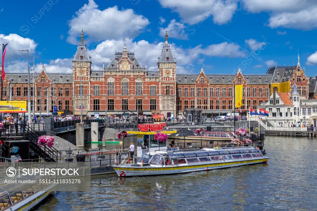 Central Station in Amsterdam, Netherlands