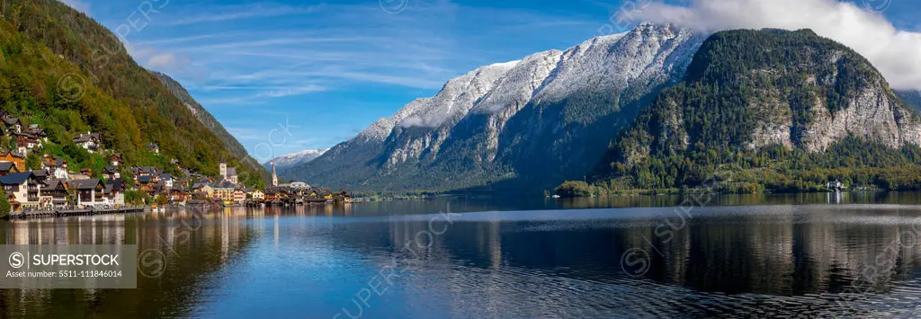 Hallstatt, UNESCO-Welterbe, Hallstätter See, Salzkammergut, Oberösterreich, Österreich, Europa;Village of Hallstatt, Lake Hallstatt, Austria, Europe