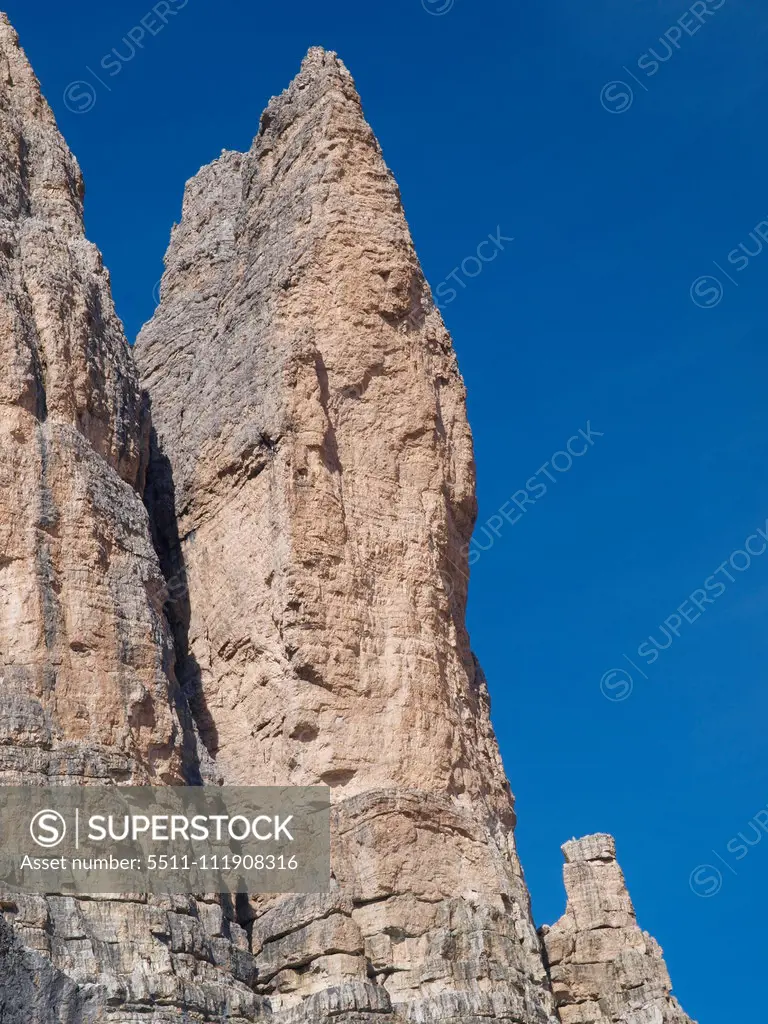 The Tre Cime, Dolomites, South Tyrol, Italy, Die Drei Zinnen;The Tre Cime, Dolomites, South Tyrol, Italy