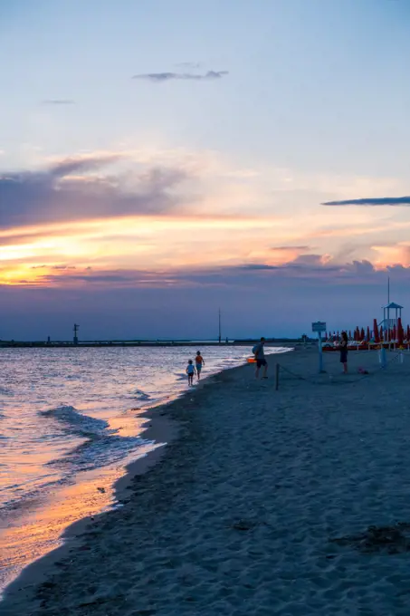 Tourist Beach Village of Grado, Friuli-Venezia Giulia, Italy, Friaul-Julian Venetia, Grado