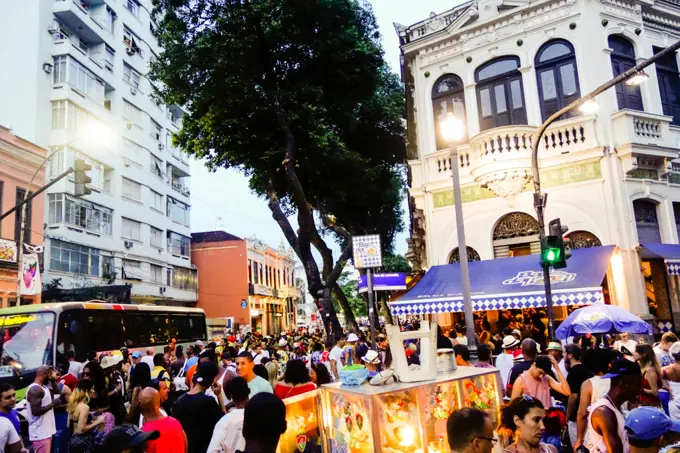 Rio de Janeiro, Lapa, street carnival, Brazil