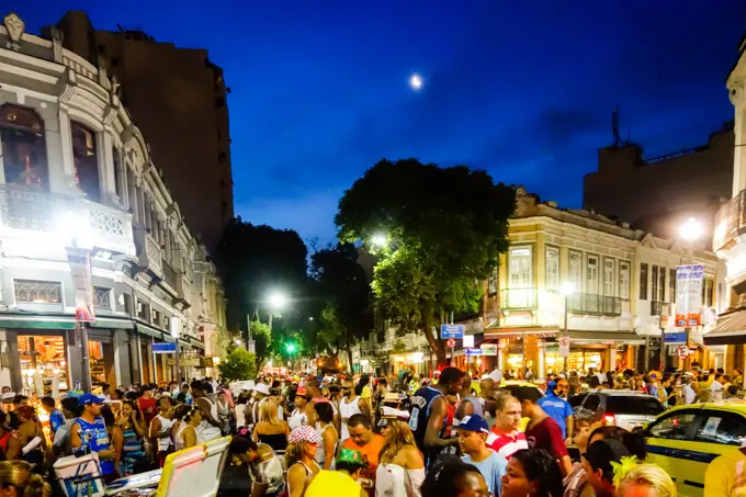 Rio de Janeiro, Lapa, street carnival, Brazil