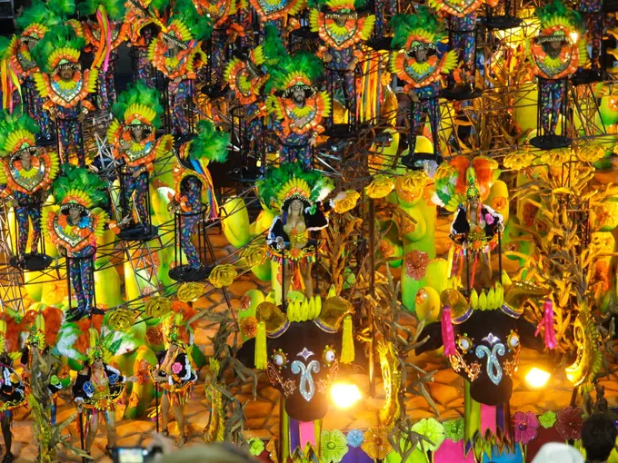 Worlds most famous carnival in Sambodromo Rio, Rio Sambadrom, Rio de Janeiro, Brazil