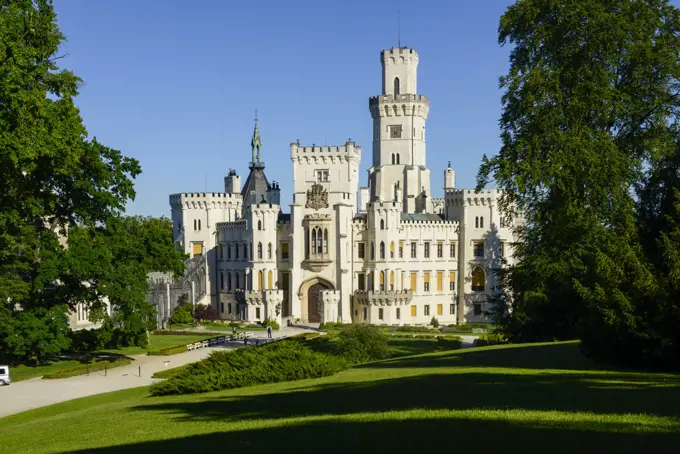 Castle Hluboka nad Vltavou, Frauenberg, Czech Republic, Southern Bohemia, Hluboca