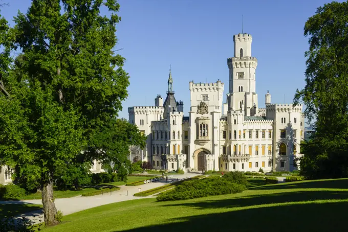 Castle Hluboka nad Vltavou, Frauenberg, Czech Republic, Southern Bohemia, Hluboca