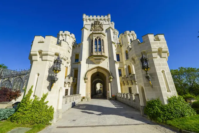 Castle Hluboka nad Vltavou, Frauenberg, Czech Republic, Southern Bohemia, Hluboca