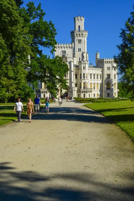 Castle Hluboka nad Vltavou, Frauenberg, Czech Republic, Southern Bohemia, Hluboca