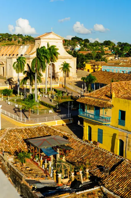 Cuba, Trinidad, Plaza Mayor, Iglesia de la Santisima Trinidad, Sancti Spiritus