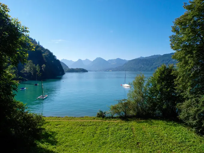 Lake Wolfgangsee, Austria, Salzburg, Salzkammergut, St Gilgen