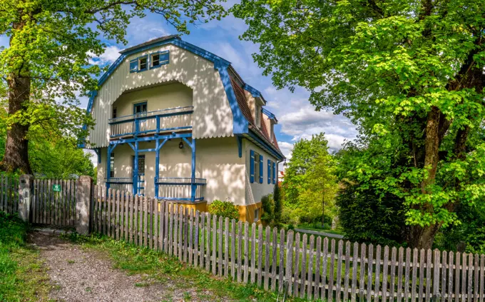 Muenter House in Murnau, Bavaria, Germany.