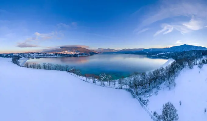 Tegernsee Lake in Winter, Bavaria, Germany