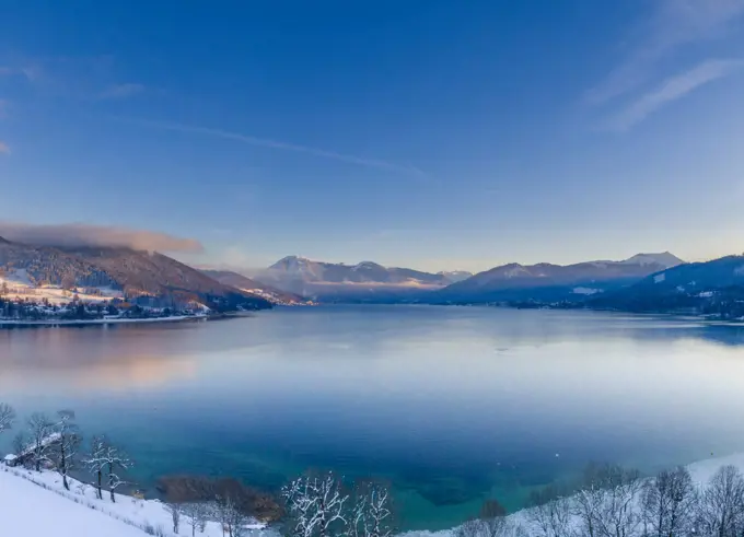 Tegernsee Lake in Winter, Bavaria, Germany