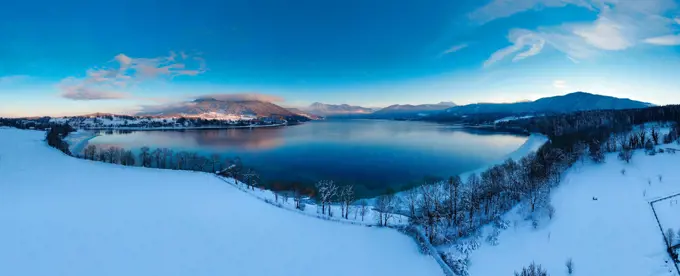 Tegernsee Lake in Winter, Bavaria, Germany