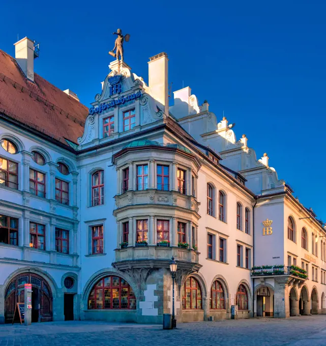 Hofbraeuhaus beer hall in Munich, Bavaria, Germany