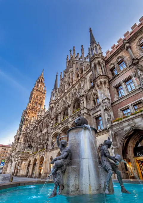 Marienplatz in Munich, Bavaria, Germany