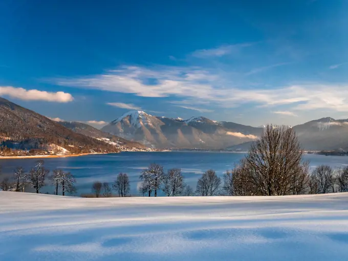 Tegernsee Lake in Winter, Bavaria, Germany