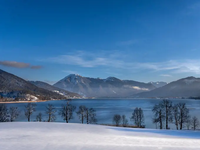 Tegernsee Lake in Winter, Bavaria, Germany