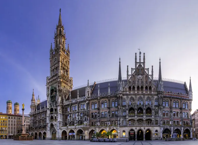 Marienplatz in Munich, Bavaria, Germany