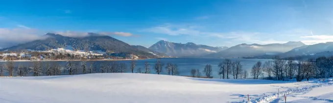 Tegernsee Lake in Winter, Bavaria, Germany