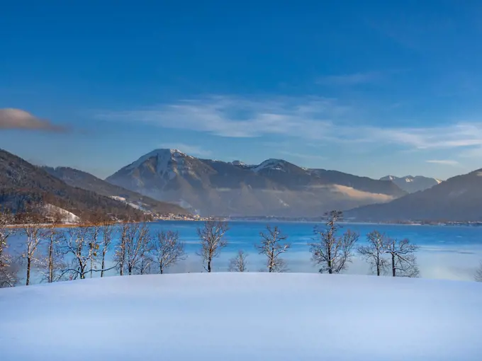 Tegernsee Lake in Winter, Bavaria, Germany