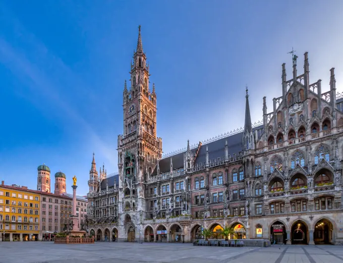 Marienplatz in Munich, Bavaria, Germany