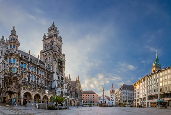 Marienplatz in Munich, Bavaria, Germany