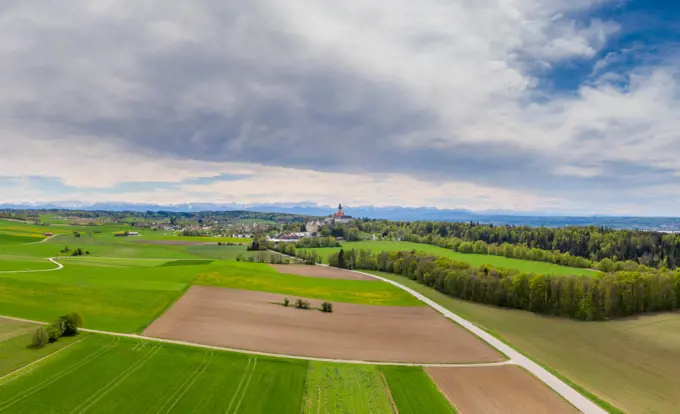 Landscape at Andechs Monastery, Bavaria, Germany