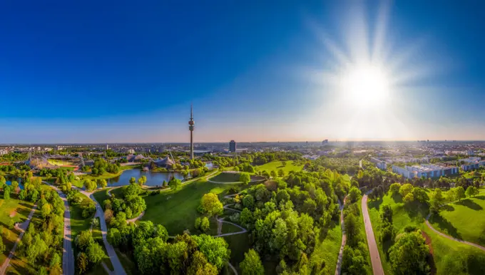 Olympic Park in Munich, Bavaria, Germany