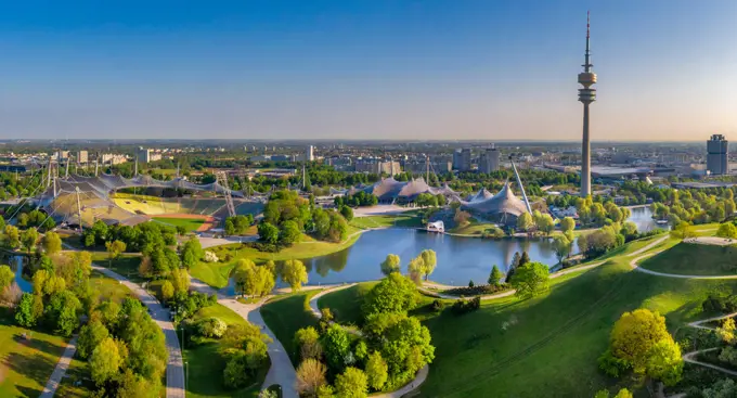 Olympic Park in Munich, Bavaria, Germany