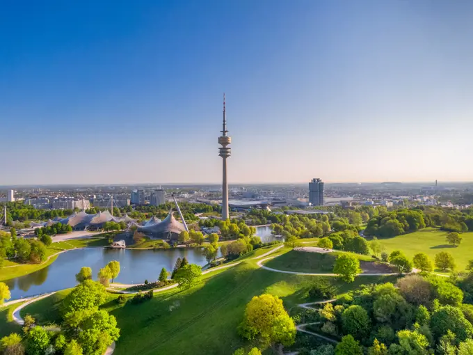 Olympic Park in Munich, Bavaria, Germany