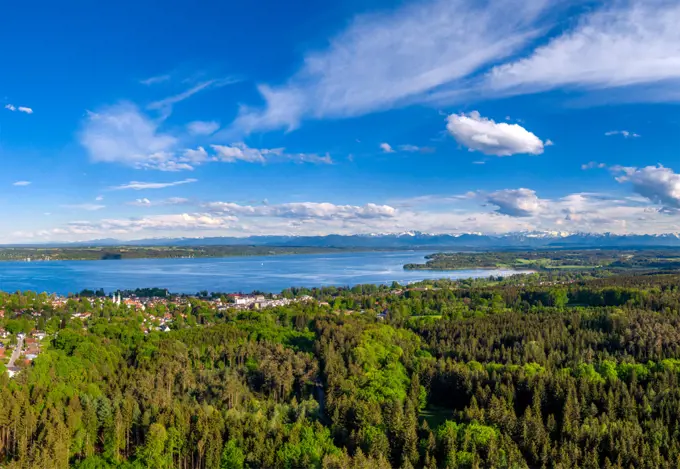 Landscape at Lake Starnberg, Bavaria, Germany