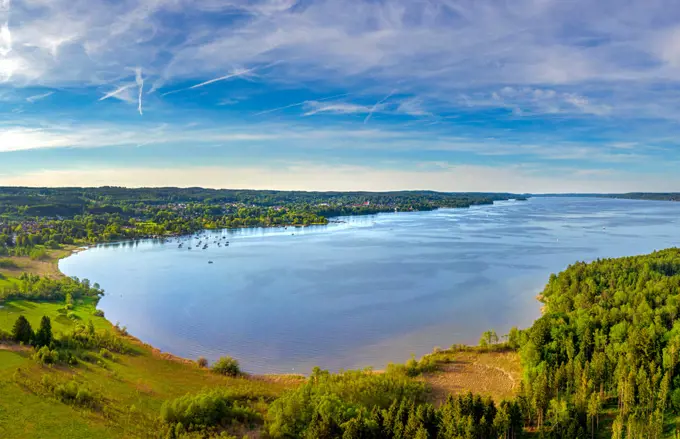 Landscape at Lake Starnberg, Bavaria, Germany