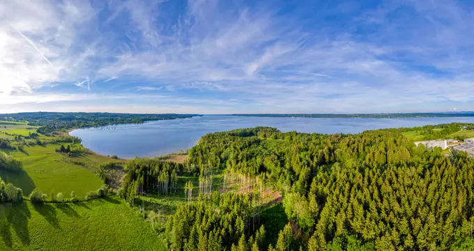 Landscape at Lake Starnberg, Bavaria, Germany