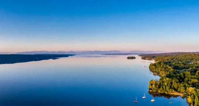 View of Lake Starnberg, Bavaria, Germany