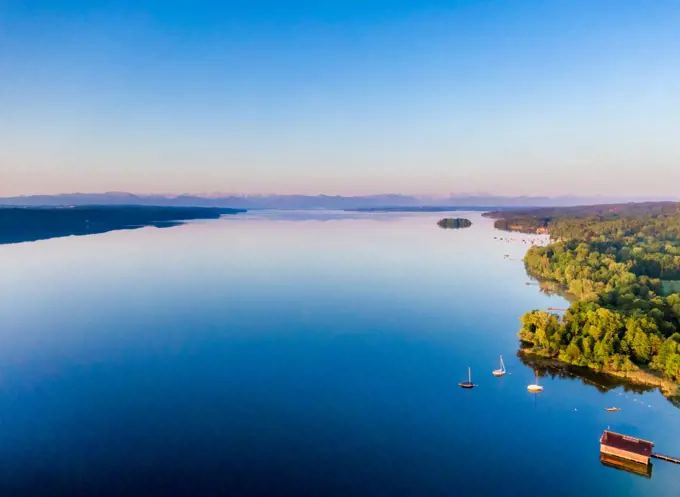 View of Lake Starnberg, Bavaria, Germany