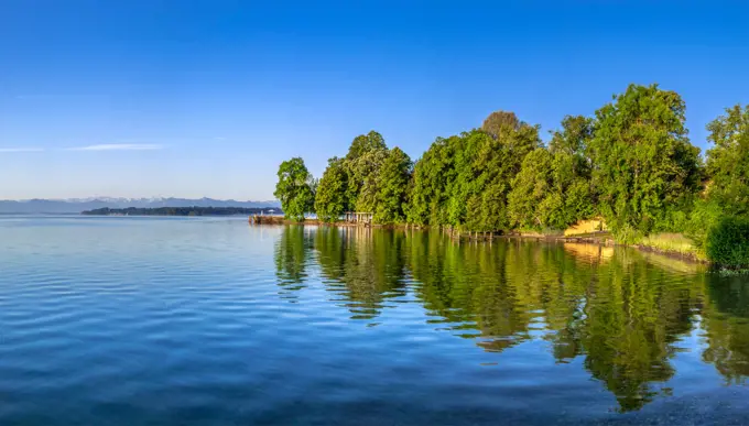 Lake Starnberg in Tutzing, Bavaria, Germany