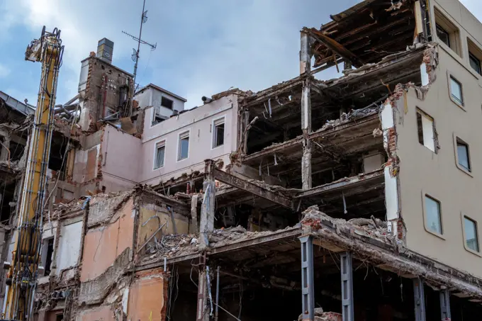 demolition Hotel Koenigshof, Munich, Bavaria, Germany