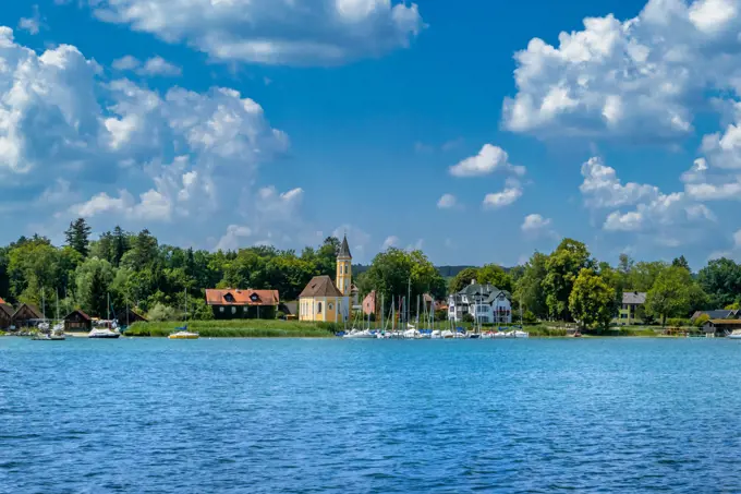 Church at the Lake Ammersee, Bavaria, Germany