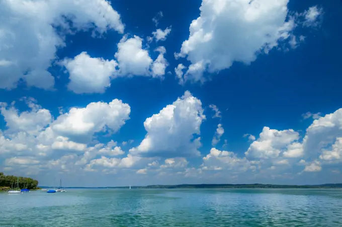 Cloud mood at the Ammersee, Bavaria, Germany