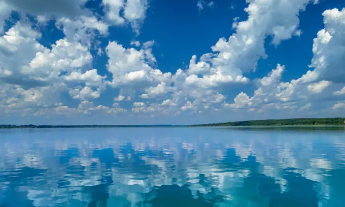 Cloud mood at the Ammersee, Bavaria, Germany