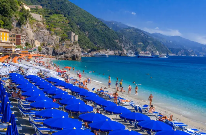 Beach of Monterosso al Mare, Italy