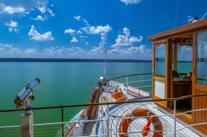 Paddle steamer Diessen, Ammersee, Lake Ammer, Bavaria, Germany