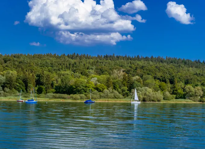 Cloud mood at the Ammersee, Bavaria, Germany