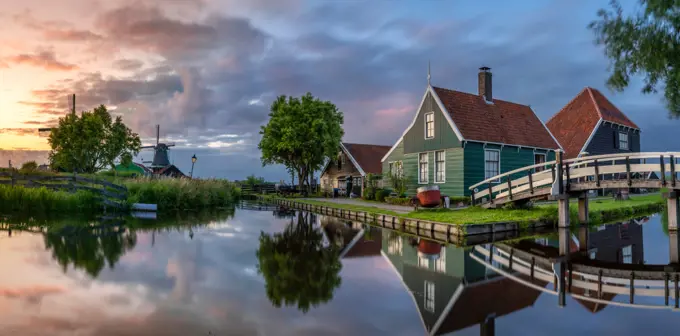 Traditional Wooden Haus, Zaanse Schans, Zaandam, Netehrlands